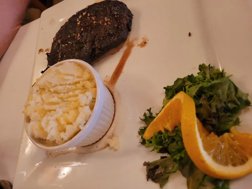 Black Diamond Steak and Mashed Potatoes