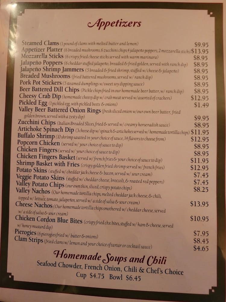 Valley Inn Menu image 3